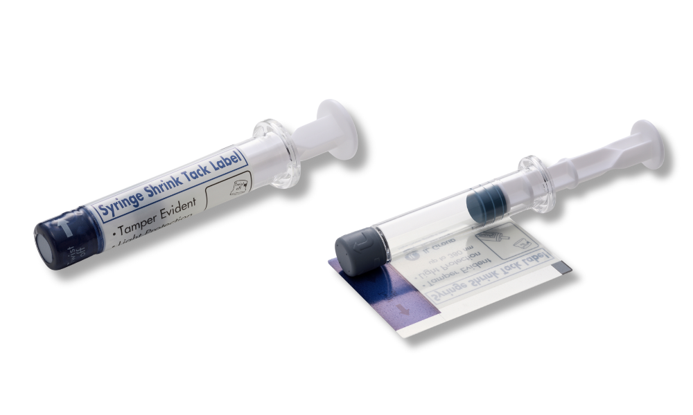 shrink tack for syringe Shrink Tack Labeling
